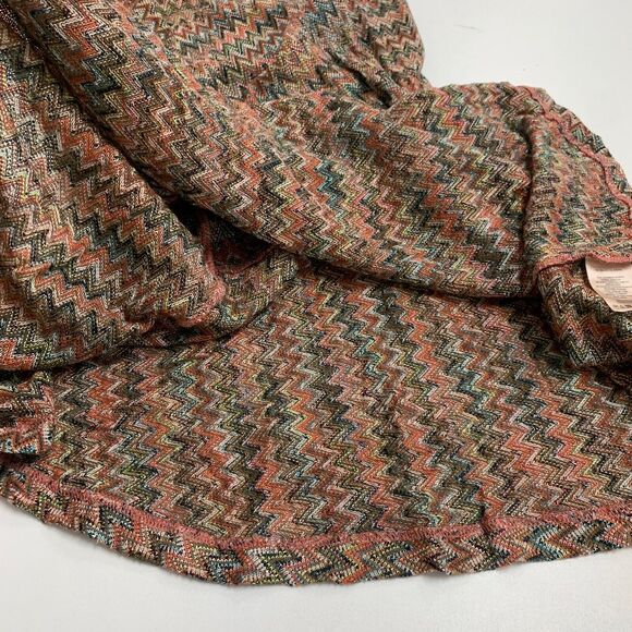 Maeve Dress Women Small Multi Westwear Knit Chevron V Neck High Low Tiered *READ - Picture 12 of 16